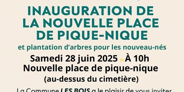 Inauguration de la nouvelle place de pique-nique